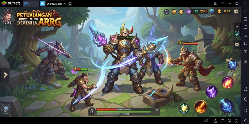 Tangkapan layar menunjukkan aksi seru dalam permainan ARPG.