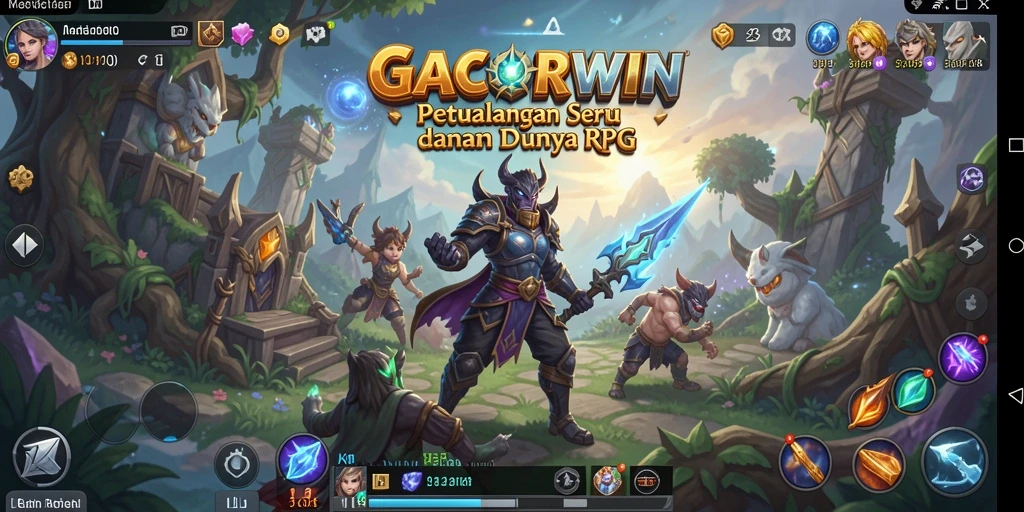 Screenshot gameplay GACORWIN menampilkan aksi pertarungan yang mendebarkan.
