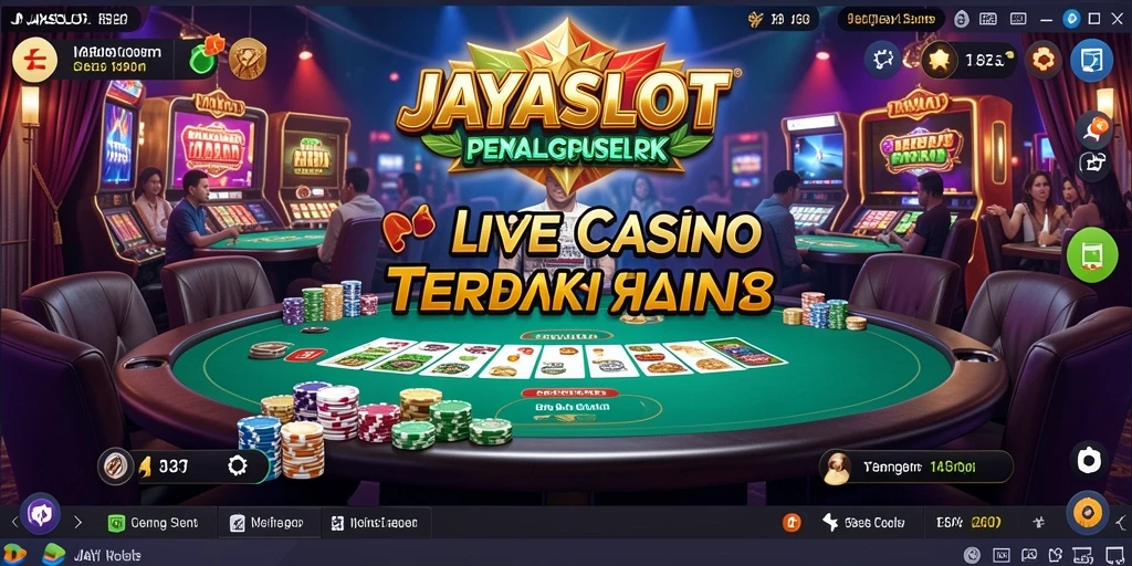 Tampilan menarik dari gameplay Live Casino JAYASLOT yang interaktif.