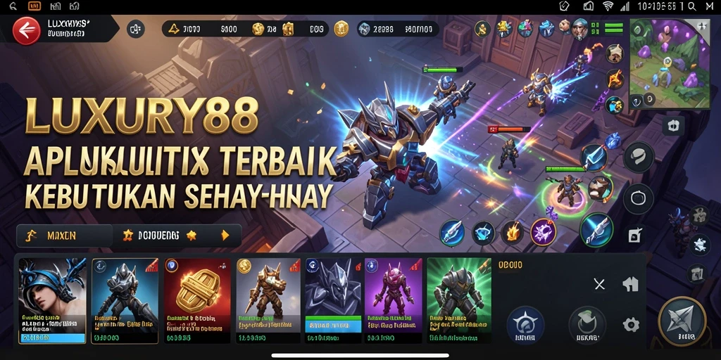 Tampilan antarmuka <strong>LUXURY88</strong> yang sederhana dan efektif.