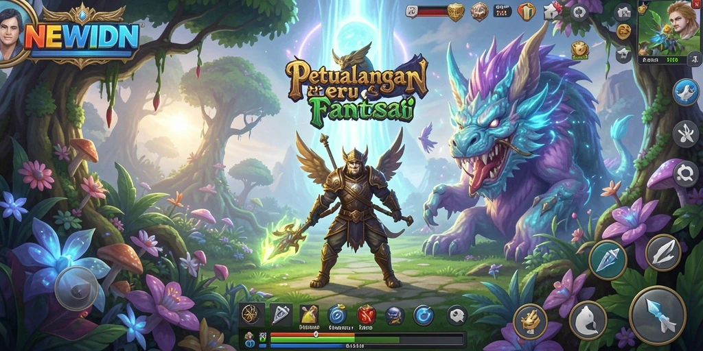 Tampilan gameplay <strong>NEWIDN</strong> yang penuh aksi dan petualangan seru.