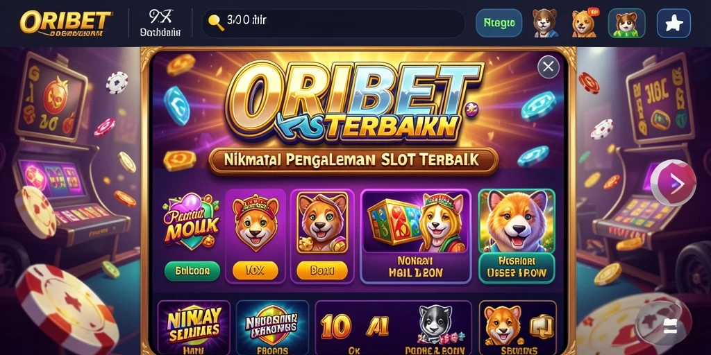 Tampilan gameplay ORIBET yang menarik dan menyenangkan.