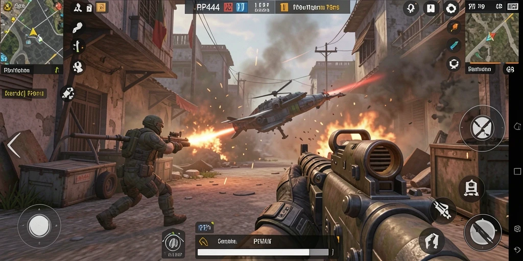 Tampilan gameplay PP444 yang mendebarkan dan penuh aksi.