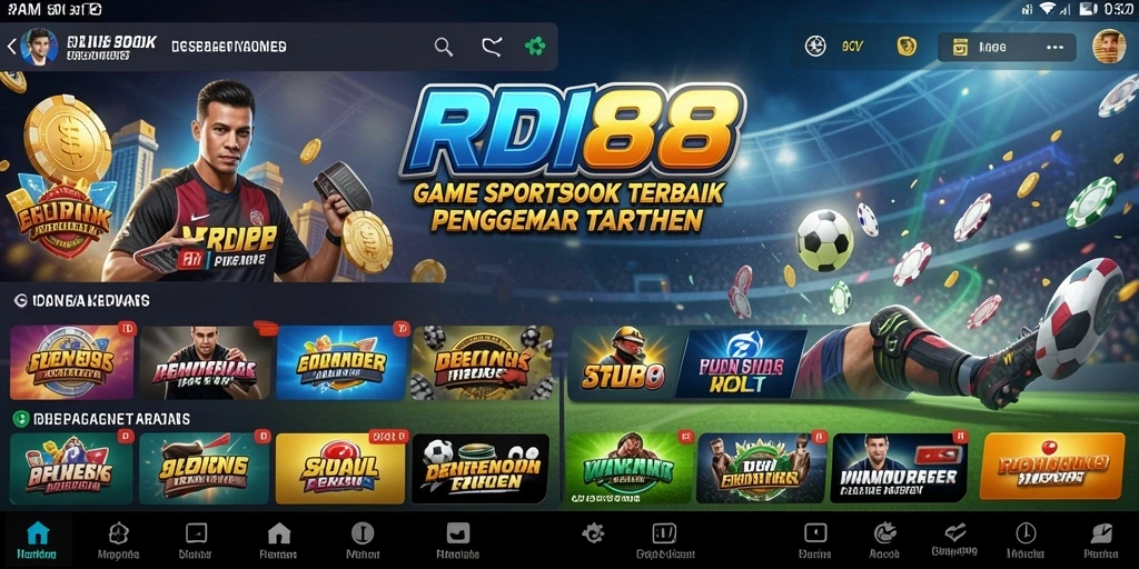 Tampilan menarik dari gameplay Sportsbook RDI88 dengan berbagai pilihan taruhan.