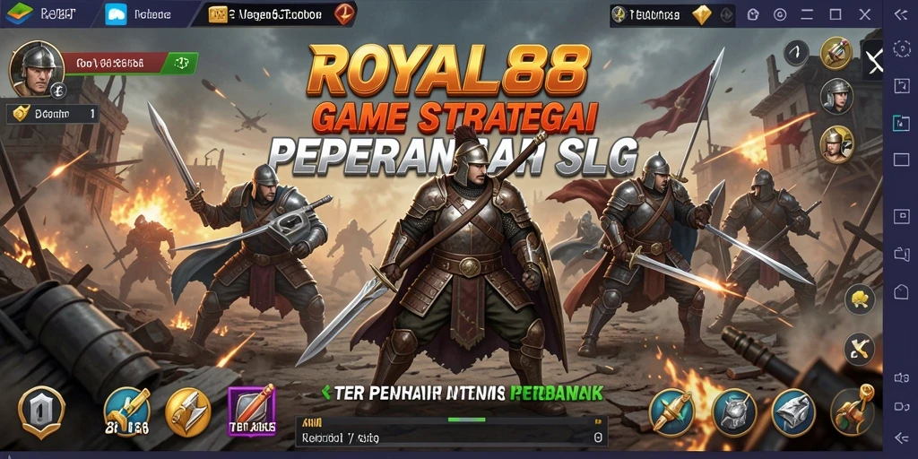 Screenshot utama ROYAL88 menunjukkan aksi pertempuran strategi yang mendebarkan.