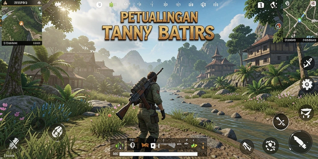 Tangkapan layar gameplay RVIP3 yang menampilkan dunia terbuka yang luas.
