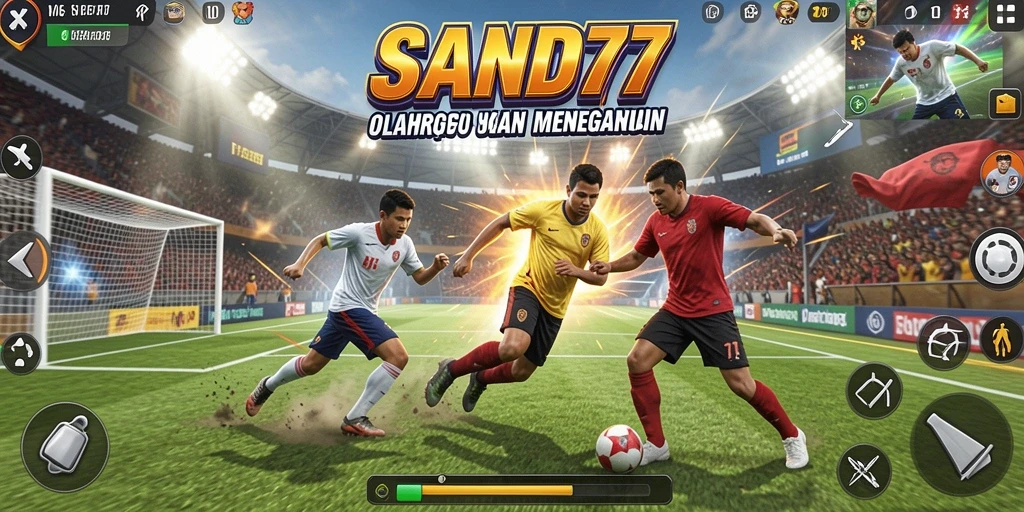 Tampilan gameplay SAND77 yang menegangkan saat berkompetisi.