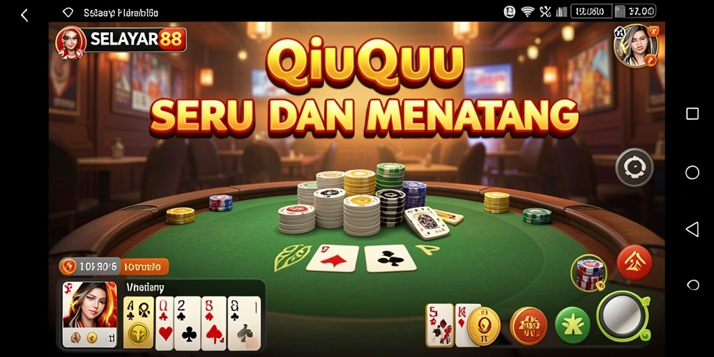Tampilan layar utama SELAYAR88 dengan aksi permainan QiuQiu yang intens.