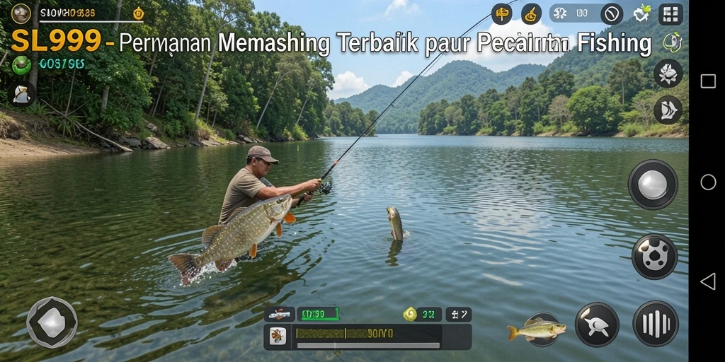Gameplay SL999 menampilkan pengalaman memancing yang realistis dan menakjubkan.