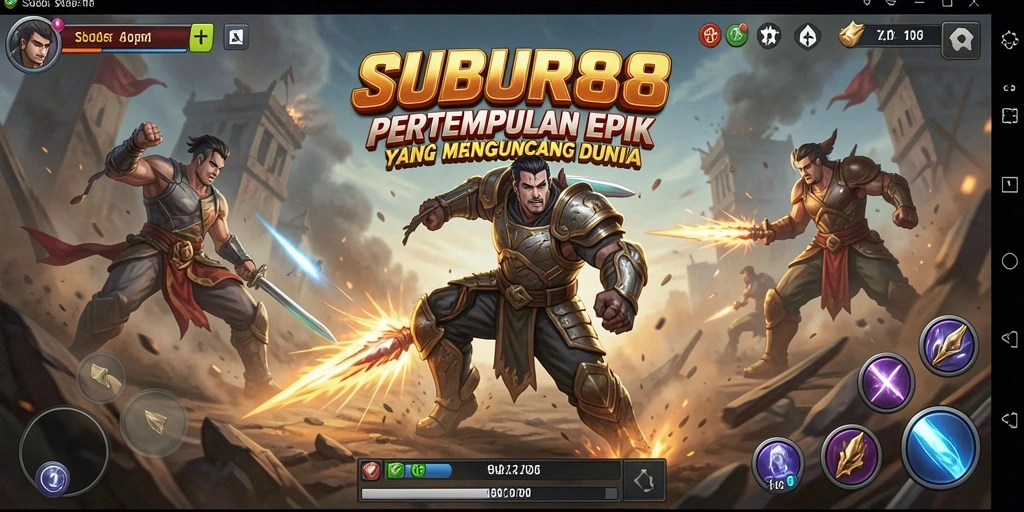 Tangkapan layar SUBUR88 yang menunjukkan aksi pertarungan seru.
