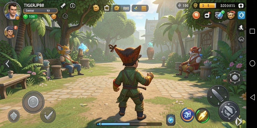 Tampilan menarik dari gameplay santai TIGERJP88.