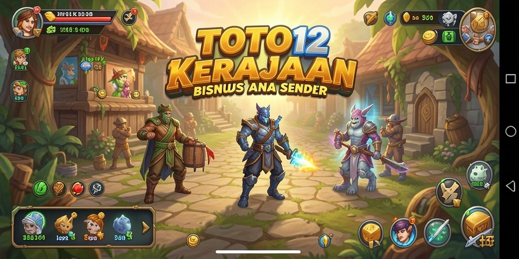 Screenshot TOTO12 menunjukkan aksi seru dalam membangun bisnis Tycoon.